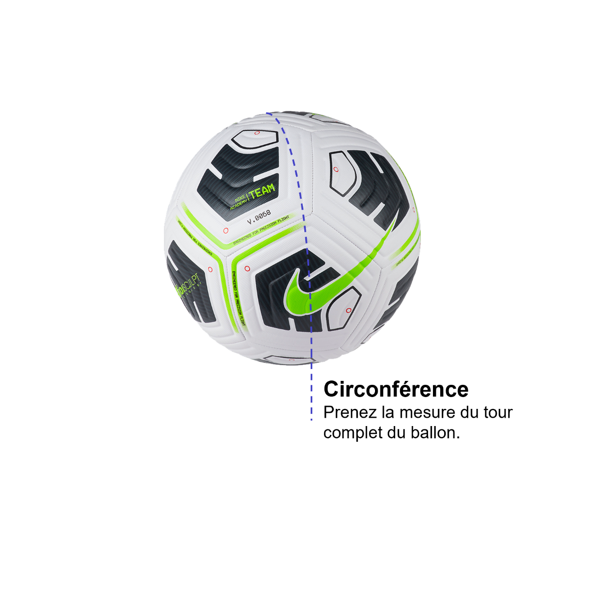 Tableau des mensurations du produit