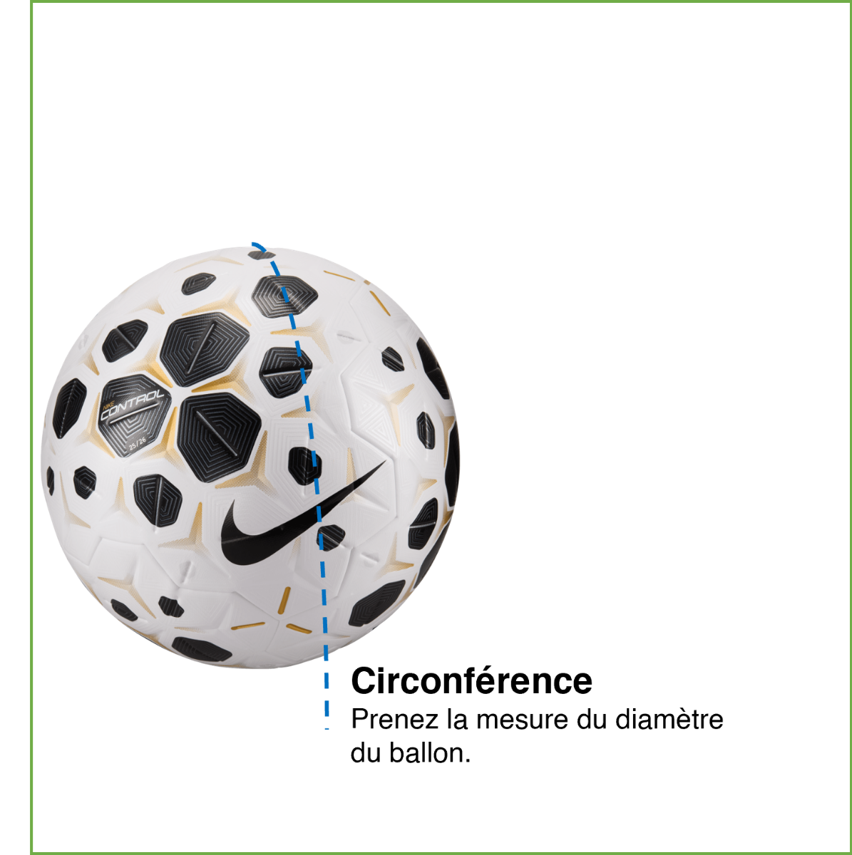 Tableau des mensurations du produit