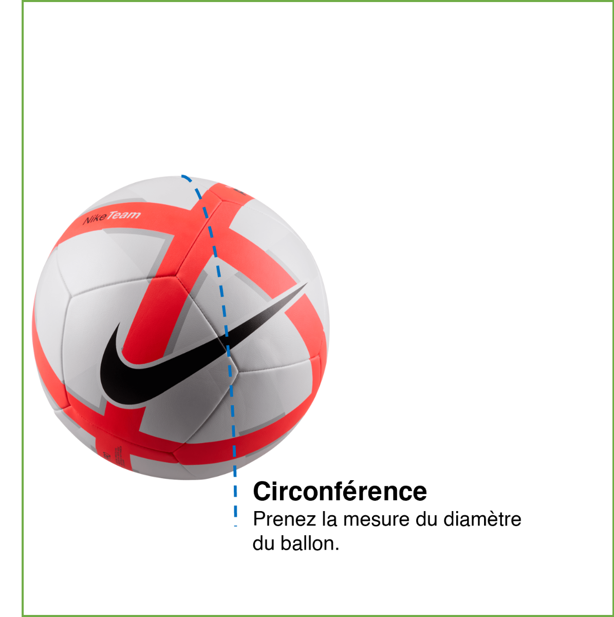 Tableau des mensurations du produit