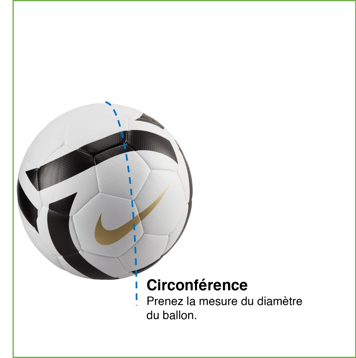 Tableau des mensurations du produit